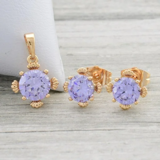 Набір сережки+кулон