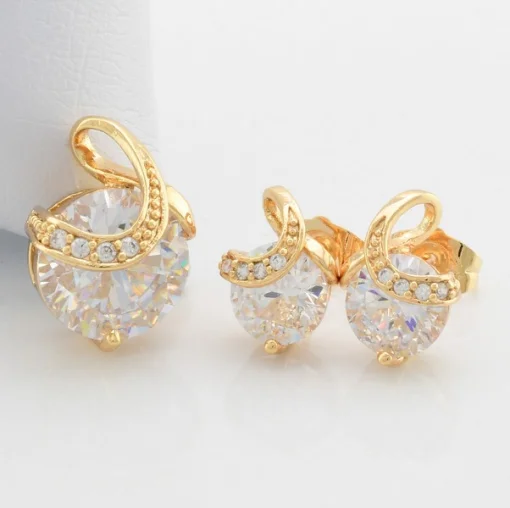 Набір сережки+кулон