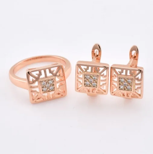 Комплект каблучка+сережки