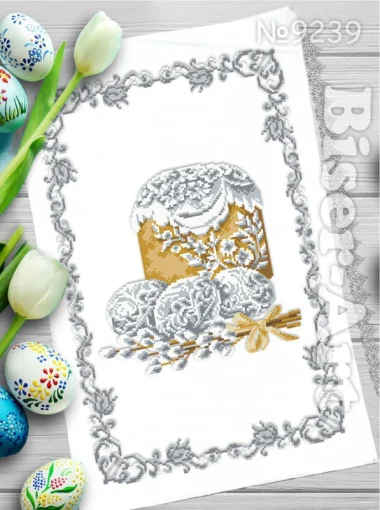 Рушник пасхальний для вишивки бісером (9239)