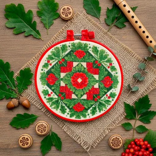 Набір для вишивки хрестиком "Традиційний мотив" АНМ-094