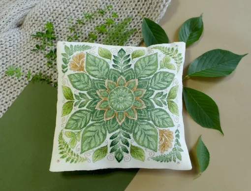 Набір для вишивки хрестиком наволочки "Танець листя" 