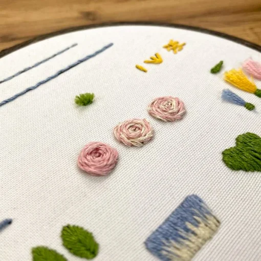 Набір для вишивання GL-1 &laquo;Навчальні техніки гладі&raquo;,150 мм