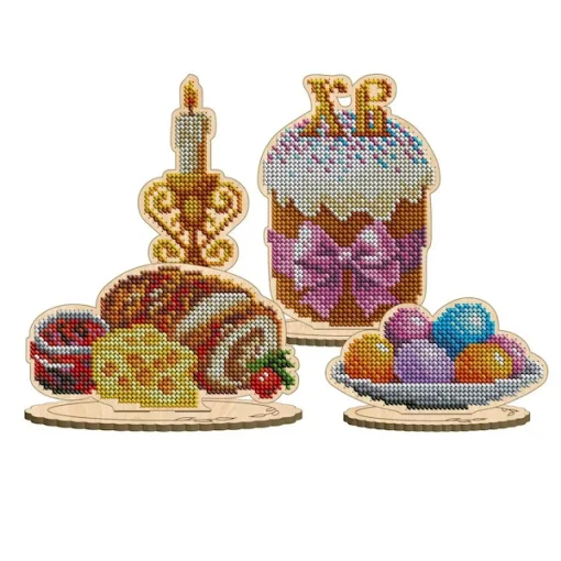 Комплект фігурок інтер'єрних "Пасхальний натюрморт" КФІН_107