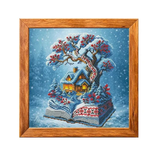 Набір для вишивки хрестиком "Зимова хатинка" VMC_1016