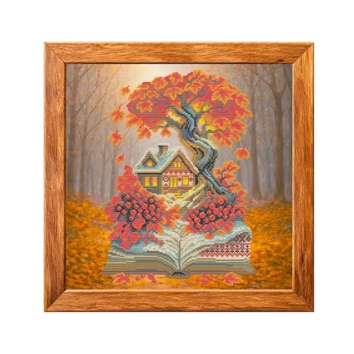Набір для вишивки хрестиком "Осіння хатинка" VMC_1014