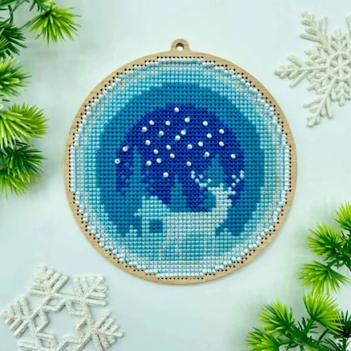 Інтер'єрна прикраса на дереві " Олень" YUMI_025_WF