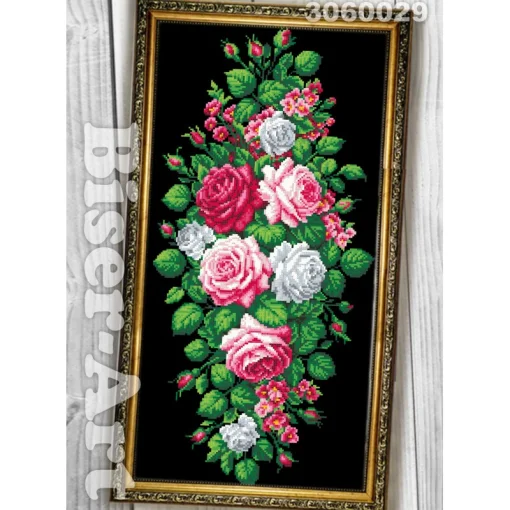 Схема вишивки бісером Троянди (3060033)