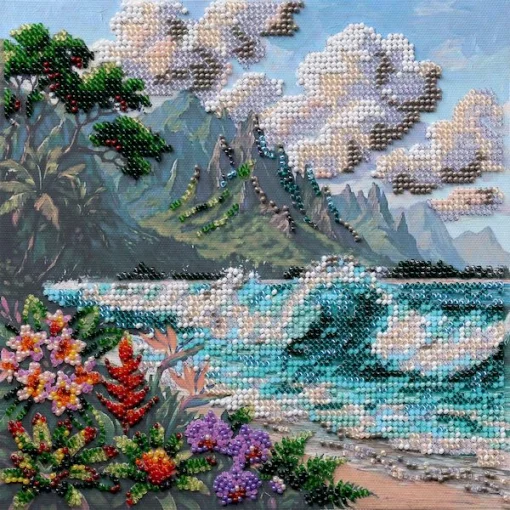 Набір для вишивки бісером "Блакитна лагуна", АМВ-143