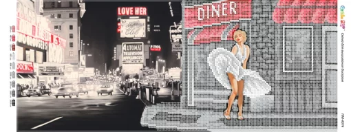 Мерлін Монро на фоні Нью-Йорка, ПМ-4074