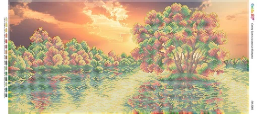 Осінній захід біля річки, ПВ-2005