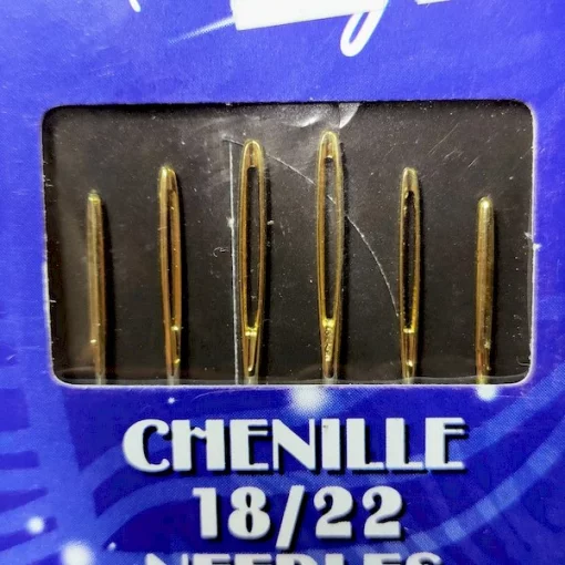 Набір голок з великими вушками для вишивки стрічками №18/22 Chenille