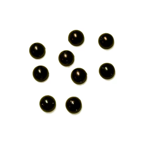 Напівнамистини пришивні, коричневі ( 8 мм)