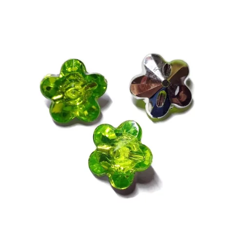 Каміння пришивне &quot;Квітка&quot;, салатове