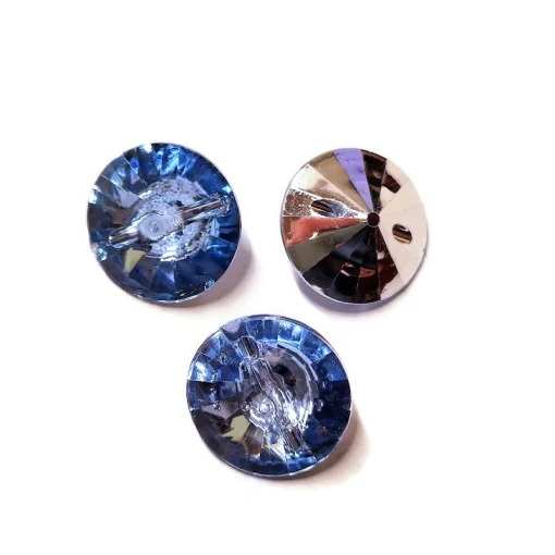 Каміння пришивне, блакитне 