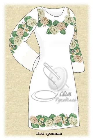 Сукня жіноча &quot;Білі троянди&quot;