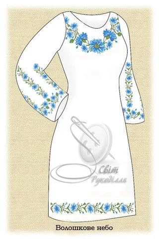 Сукня жіноча "Волошкове небо"
