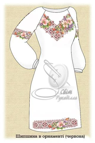 Сукня жіноча "Шипшина в орнаменті" 