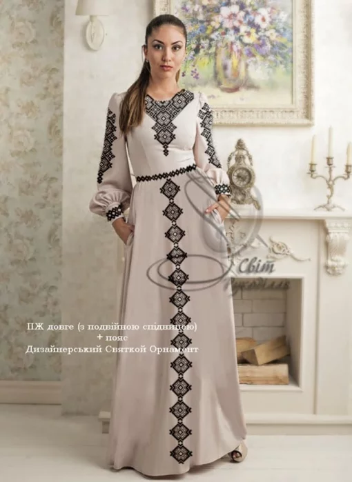 Сукня жіноча "Дизайнерська. Святковий орнамент" 