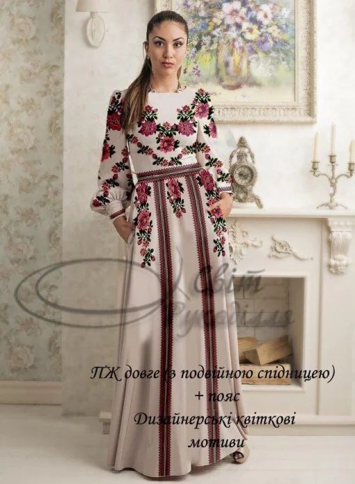 Сукня жіноча "Дизайнерська. Квіткові мотиви" 