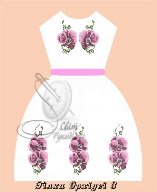 Дитяча сукня зі стрічкою &quot;Гілка орхідеї-2&quot;