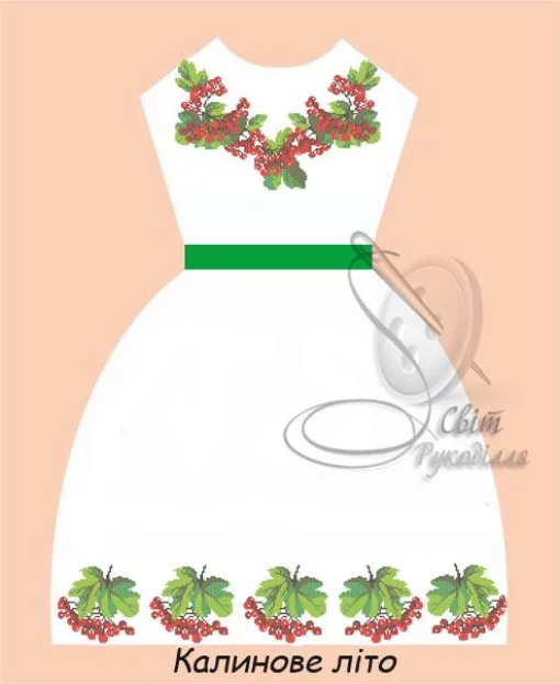Дитяча сукня зі стрічкою &quot;Калинове літо&quot; 
