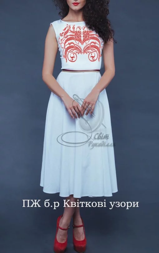 Сукня без рукавів "Квіткові узори" 