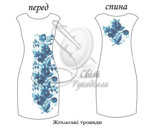 Сукня без рукавів "Жгельські троянди" 