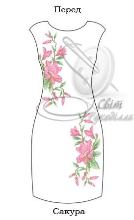 Сукня без рукавів "Сакура" 