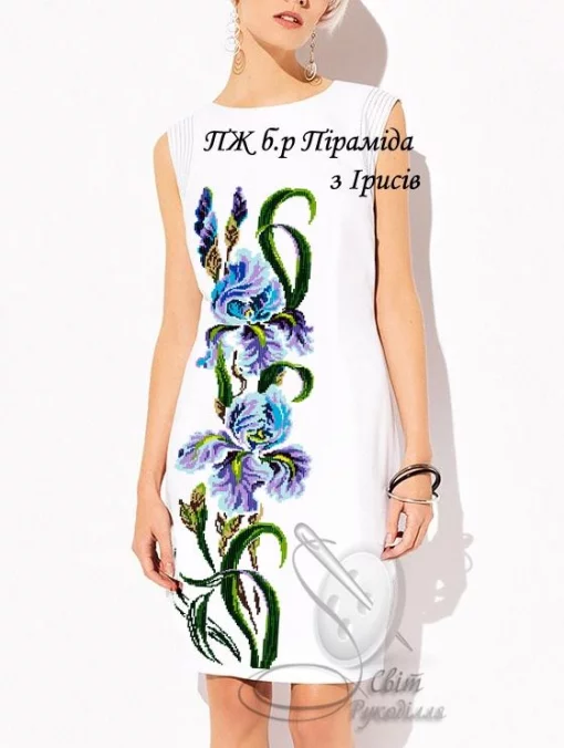 Сукня без рукавів "Піраміда з ірисів" 