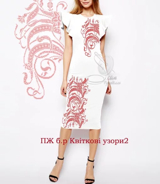 Сукня без рукавів "Квіткові узори-2" 