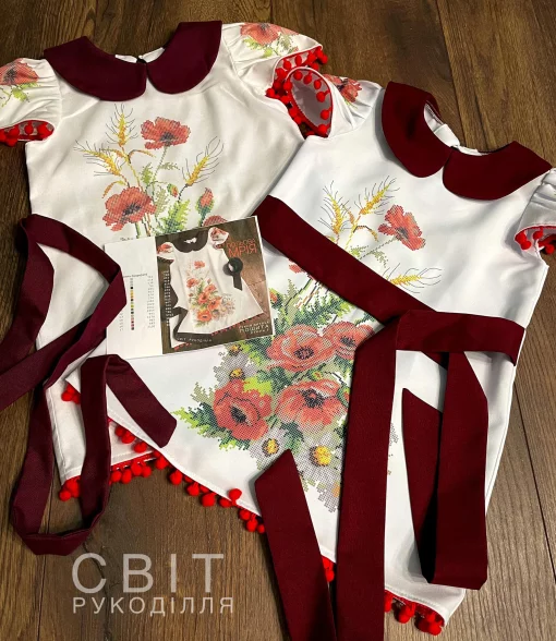 Сукня дитяча пошита &quot;Польова мрія&quot;  (домоткане полотно)