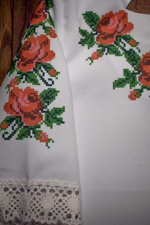 Серія &quot;Маля&quot; : пошита сукня &quot;Чайна роза&quot;