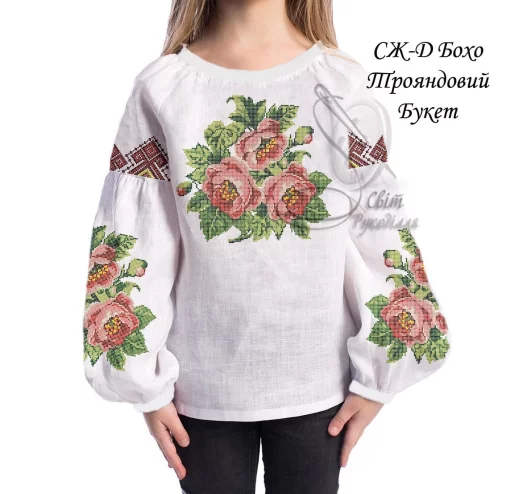 Дитяча сорочка "Трояндовий букет"