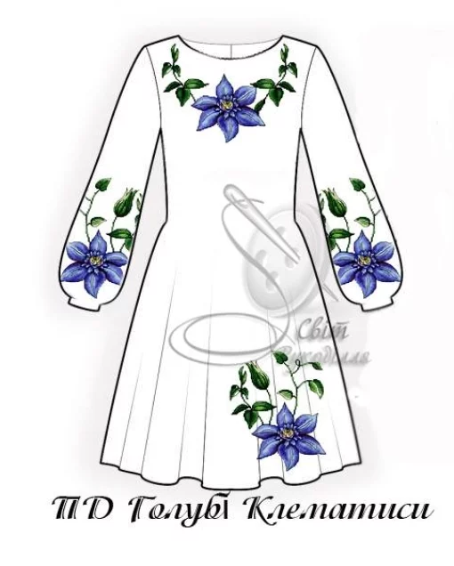 Дитяча сукня &quot;Голубі клематиси&quot; 