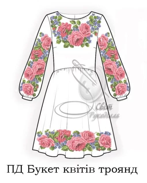 Підліткова сукня &quot;Букет квітів троянд&quot; 