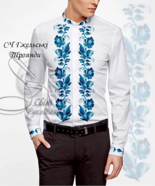 Сорочка "Гжельські троянди"