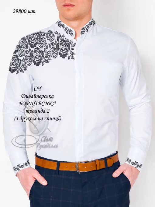 Сорочка &quot;Дизайнерська Борщівська троянда-2&quot; 