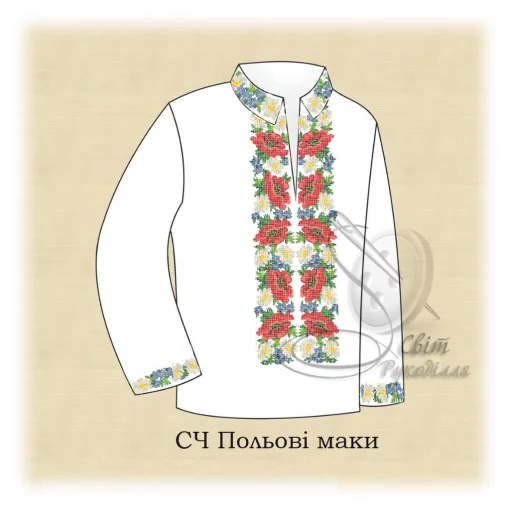 Сорочка "Польові маки" 