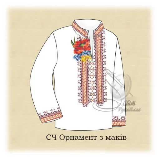 Сорочка "Орнамент з маків" 