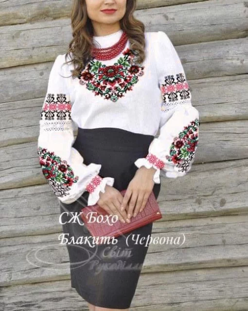 Сорочка &quot;Блакить&quot; (червона)