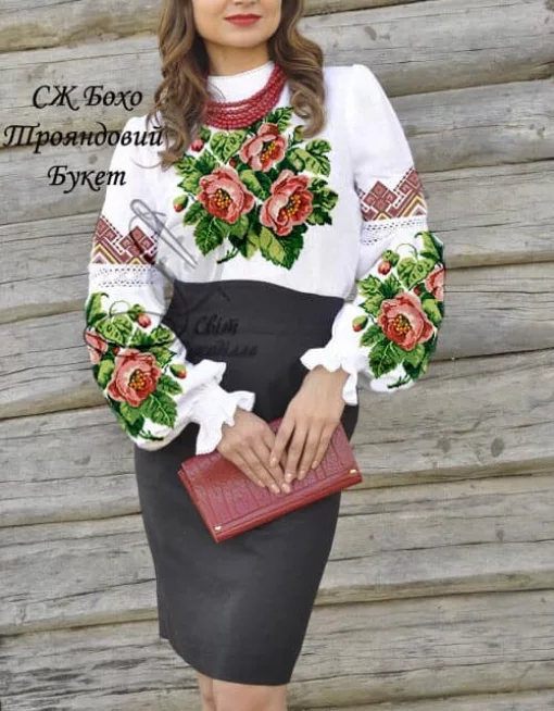 Сорочка "Трояндовий букет" 