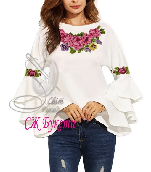 Сорочка &quot;Букети&quot; 