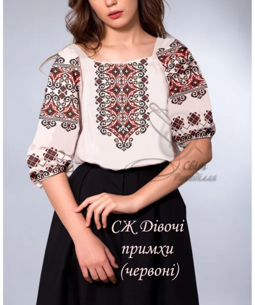 Сорочка &quot;Дівочі примхи&quot; (червоні) 