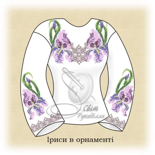 Сорочка &quot;Іриси в орнаменті&quot; 