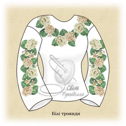Сорочка &quot;Білі троянди&quot; 