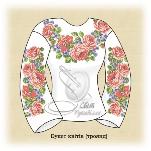 Сорочка &quot;Букет квітів (троянд)&quot; 