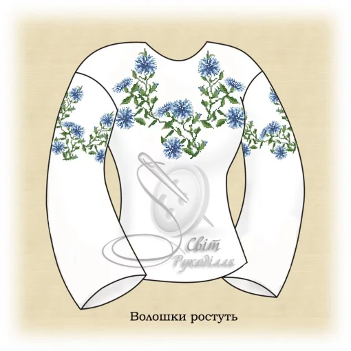 Сорочка &quot;Волошки ростуть&quot; 