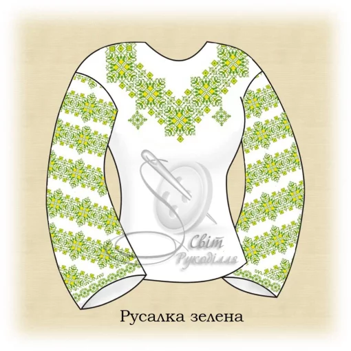 Сорочка "Русалка" (зелена) 