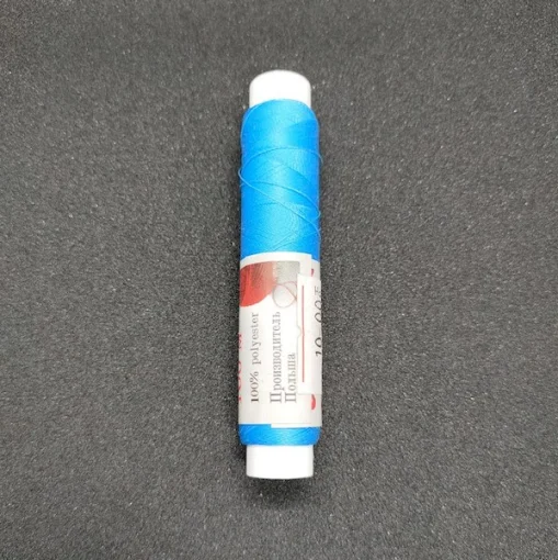 Нитка для вишивки бісером (блакитна) 